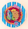 Chippy Tea circle canvas