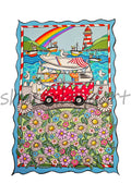 Cute little Campervan Art Print