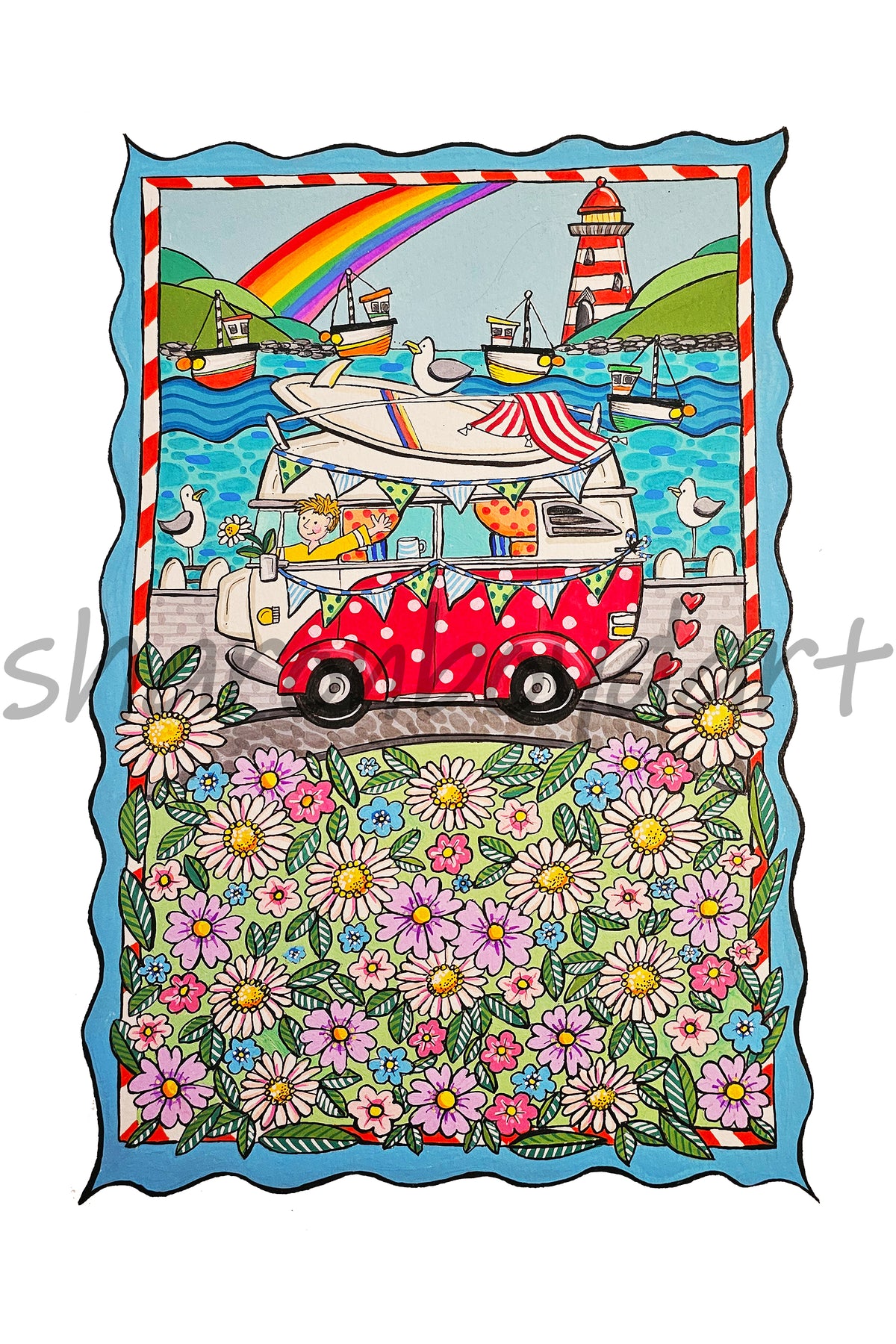 Cute little Campervan Art Print