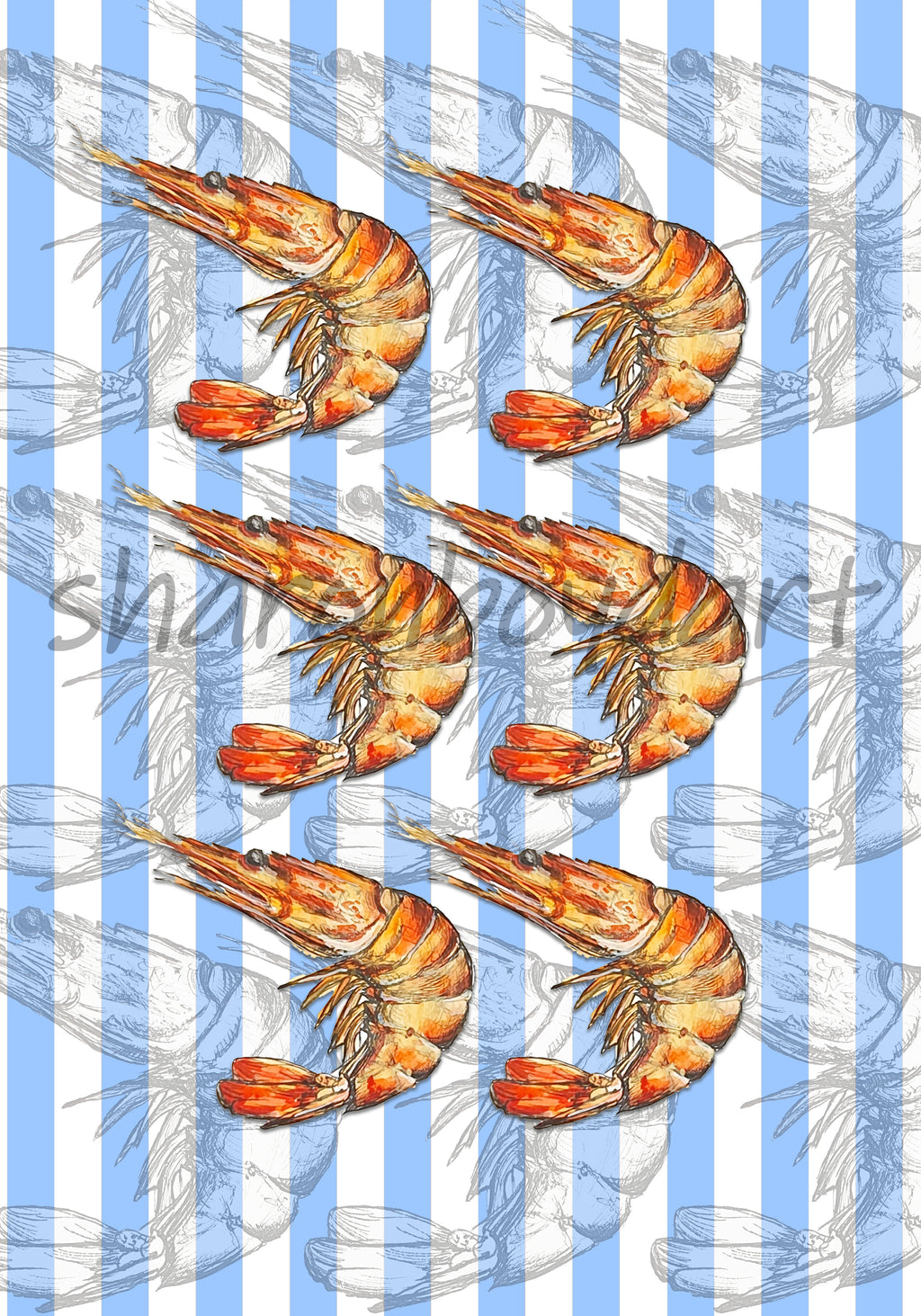 Prawns Art Print